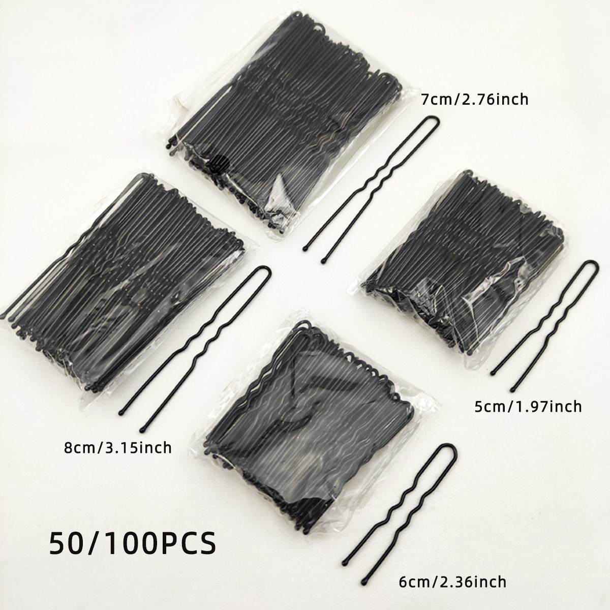 Tech Accessories For Women - 50/100 PCS Women 5/6/7/8 cm Hair