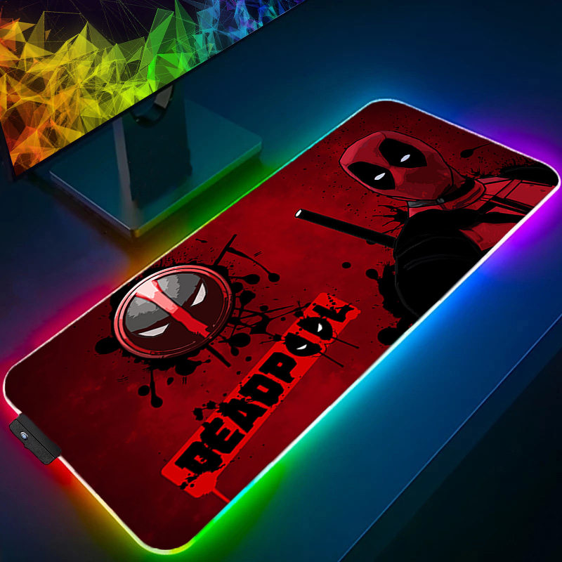 Tech Accessories Desk - LED Mouse Pad Gaming Backlight Lock