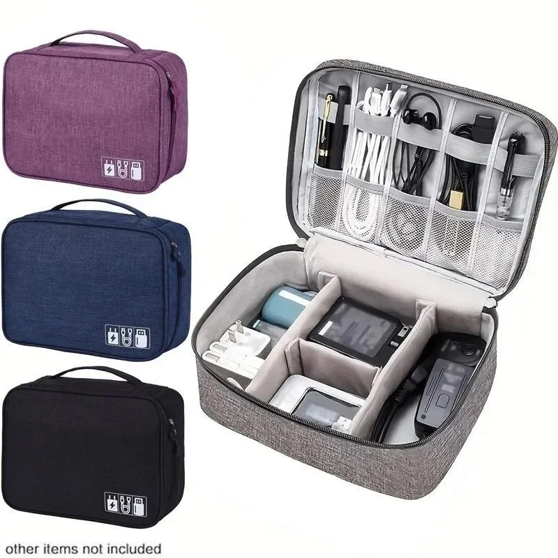 Tech Accessories Travel Case - Electronics Organizer Travel Case Water Resistant