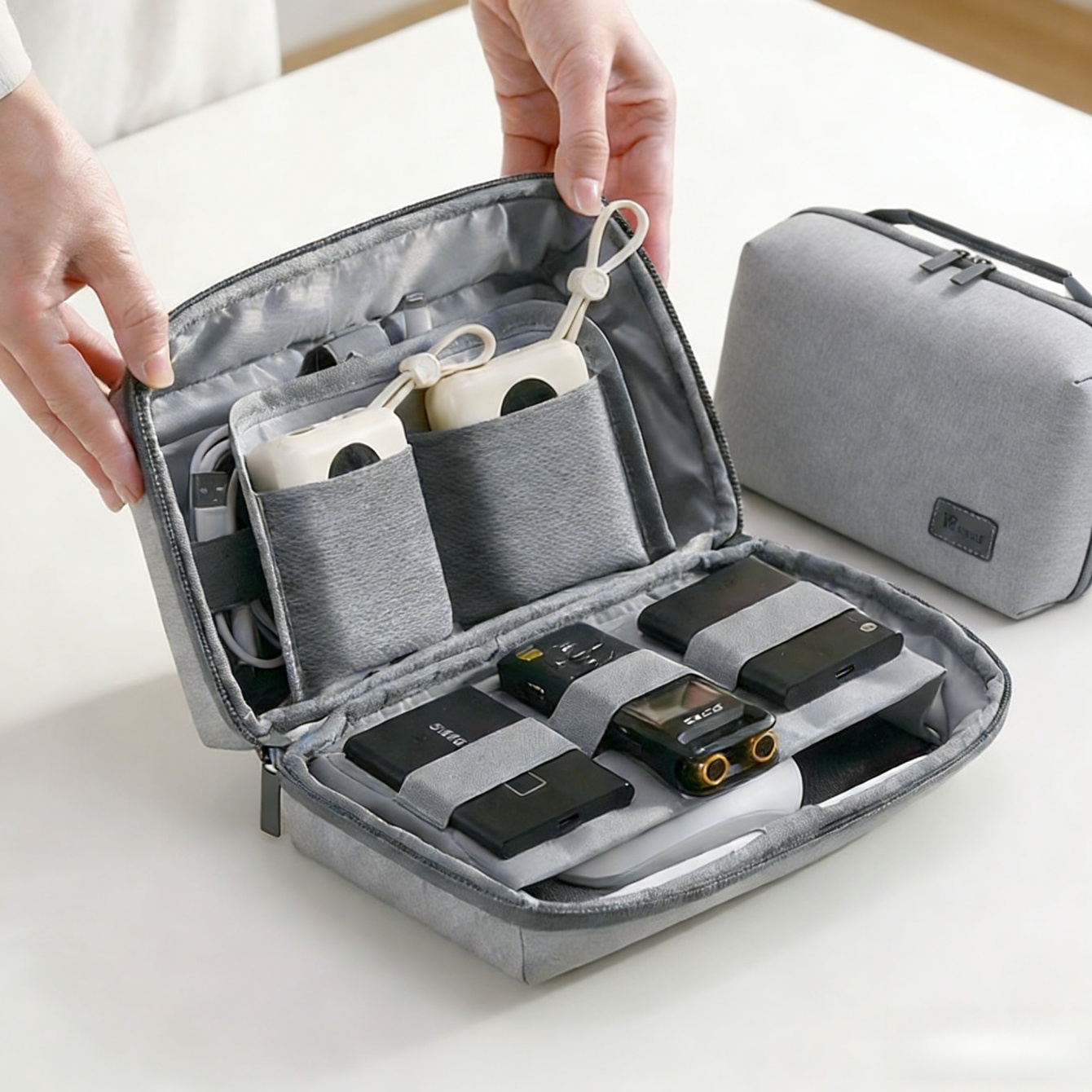 Tech Accessories Travel Case - 1Pc Electronics Organizer Travel Case, Water