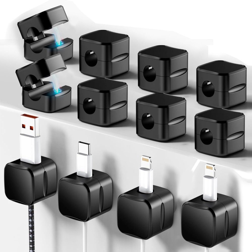 Desk Cable Clip - Magnetic Cable Clips for Cord Management:
