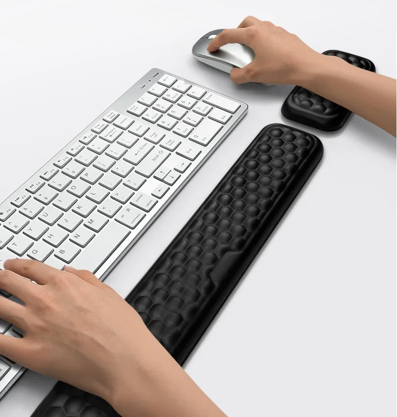 Keyboard Wrist Pad Leather - Wrist Mouse & Keyboard Protection Rest