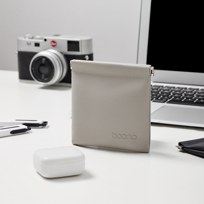 Tech Accessories Case - PU Storage Bag Earphones Bluetooth Data