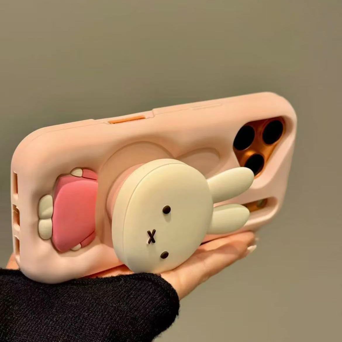 Mobile Tech Accessories - Cartoon Three-dimensional Miffy Bracket Mobile Phone