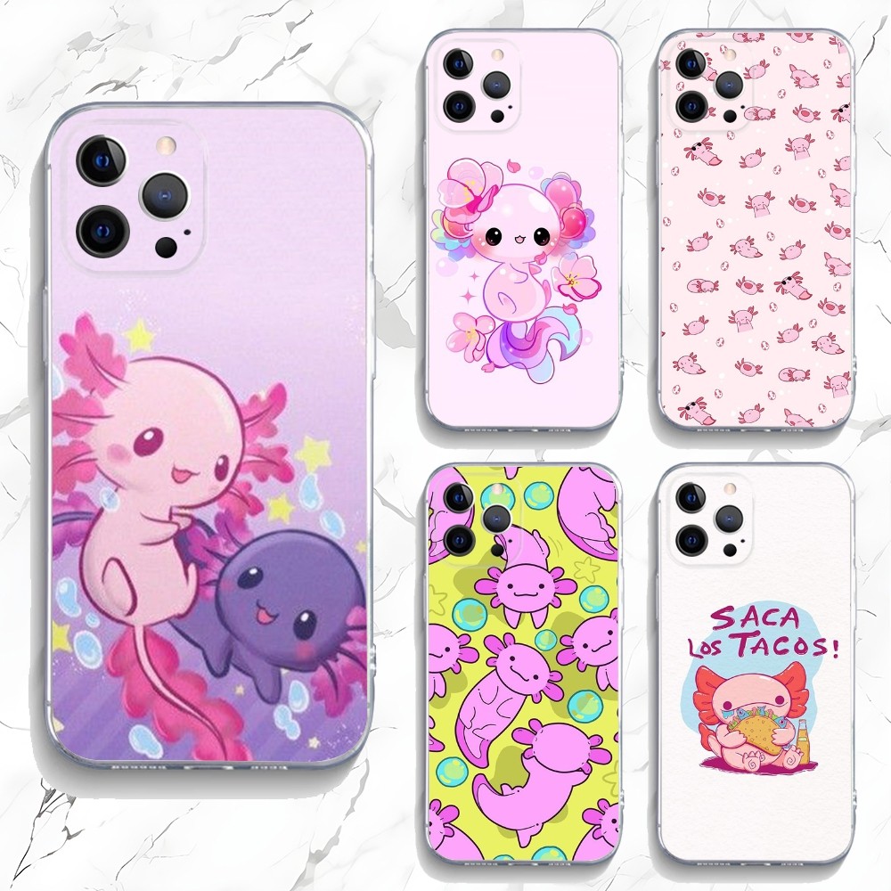 Tech Accessories Apple - Cute Axolotl Phone Case For iPhone