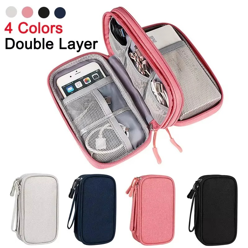 Tech Accessories Case - Travel Waterproof Carrying Bag Electronics Organizer