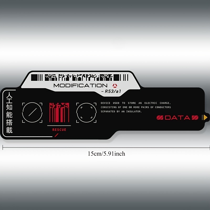Tech Accessories For Laptop - Cyberpunk Tech QR Code Waterproof Vinyl