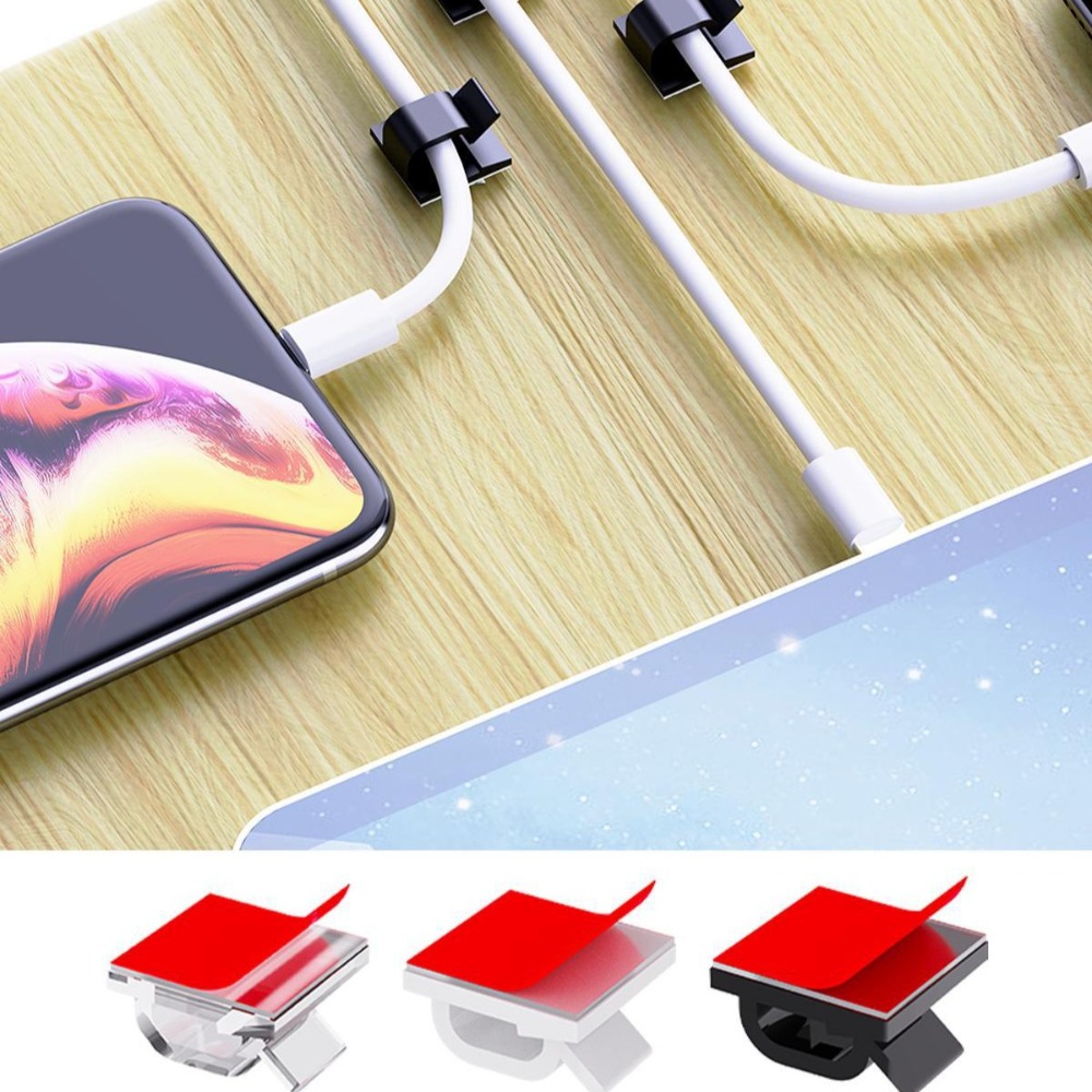 R Shape Transparent Plastic Ca - đánh giá và giá Desk Cable Clip