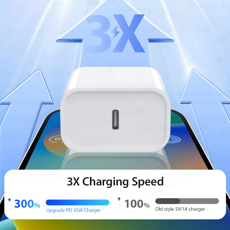 PD 35W Fast Charger For Apple  - đánh giá và giá Tech Accessories Apple