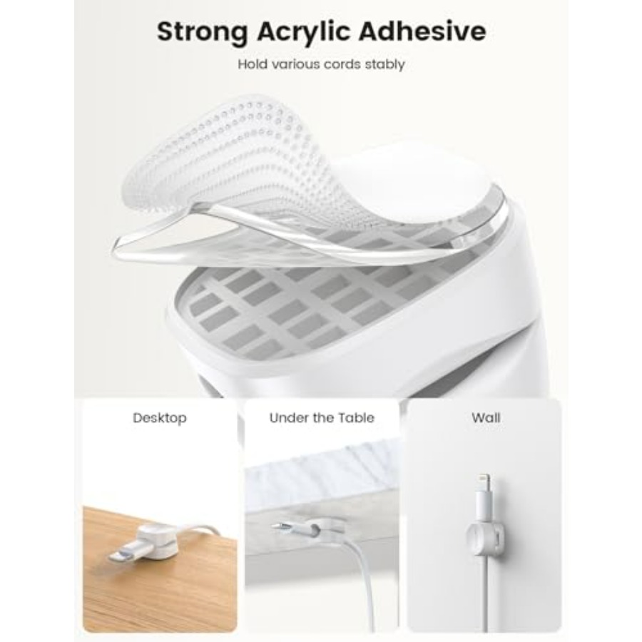 8 Pack Cord Organizer, [1s Loc - đánh giá và giá Desk Cable Clip