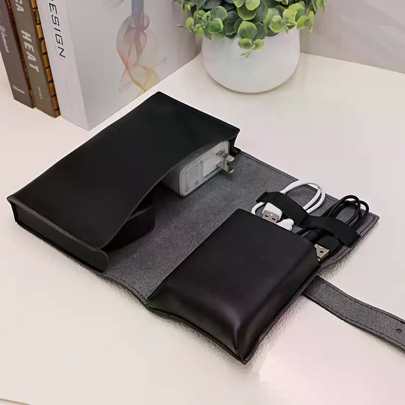 1pc PU Leather Multi-Compartme - đánh giá và giá Tech Accessories Travel Case
