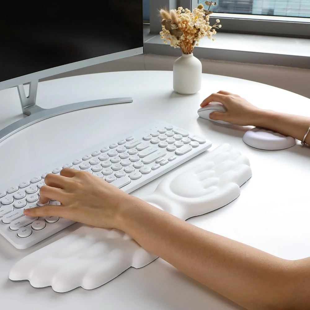 Mousepad Ergonomic Angel Keybo - đánh giá và giá Keyboard Wrist Pad Leather