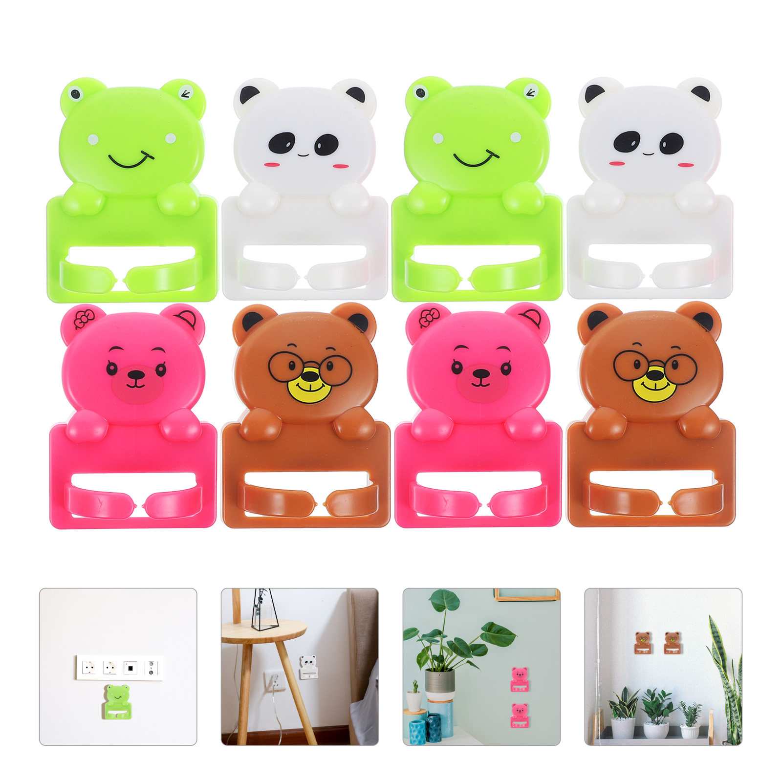 8 Pcs Cartoon Suction Cup Hook - đánh giá và giá Desk Cable Clip