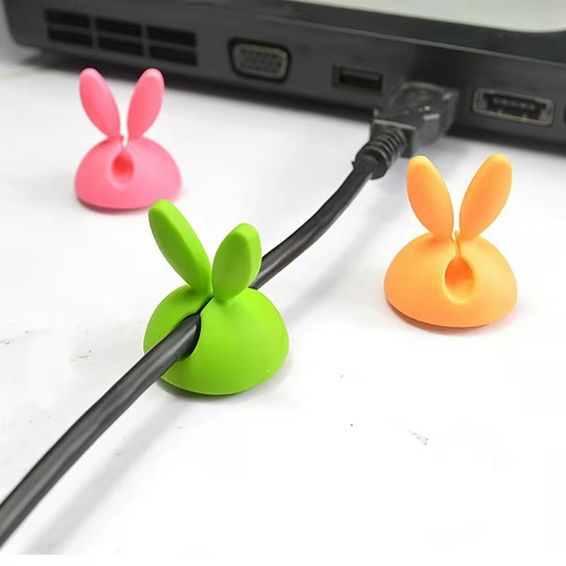 Cute Rabbit Ear Cable Manager  - đánh giá và giá Desk Cable Clip