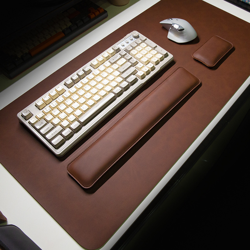 Desk Mat Waterproof PU Mouse P - đánh giá và giá Keyboard Wrist Pad Leather