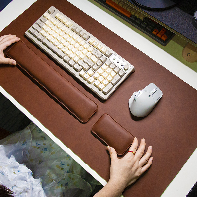 Desk Mat Waterproof PU Mouse P - đánh giá và giá Keyboard Wrist Pad Leather