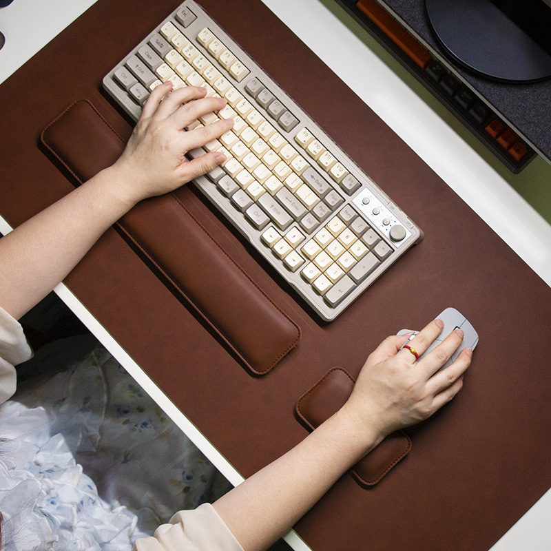 Desk Mat Waterproof PU Mouse P - đánh giá và giá Keyboard Wrist Pad Leather