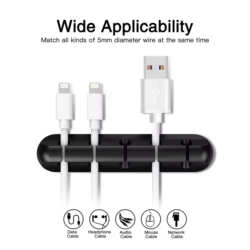 Silicone USB Cable Clip Winder - đánh giá và giá Desk Cable Clip
