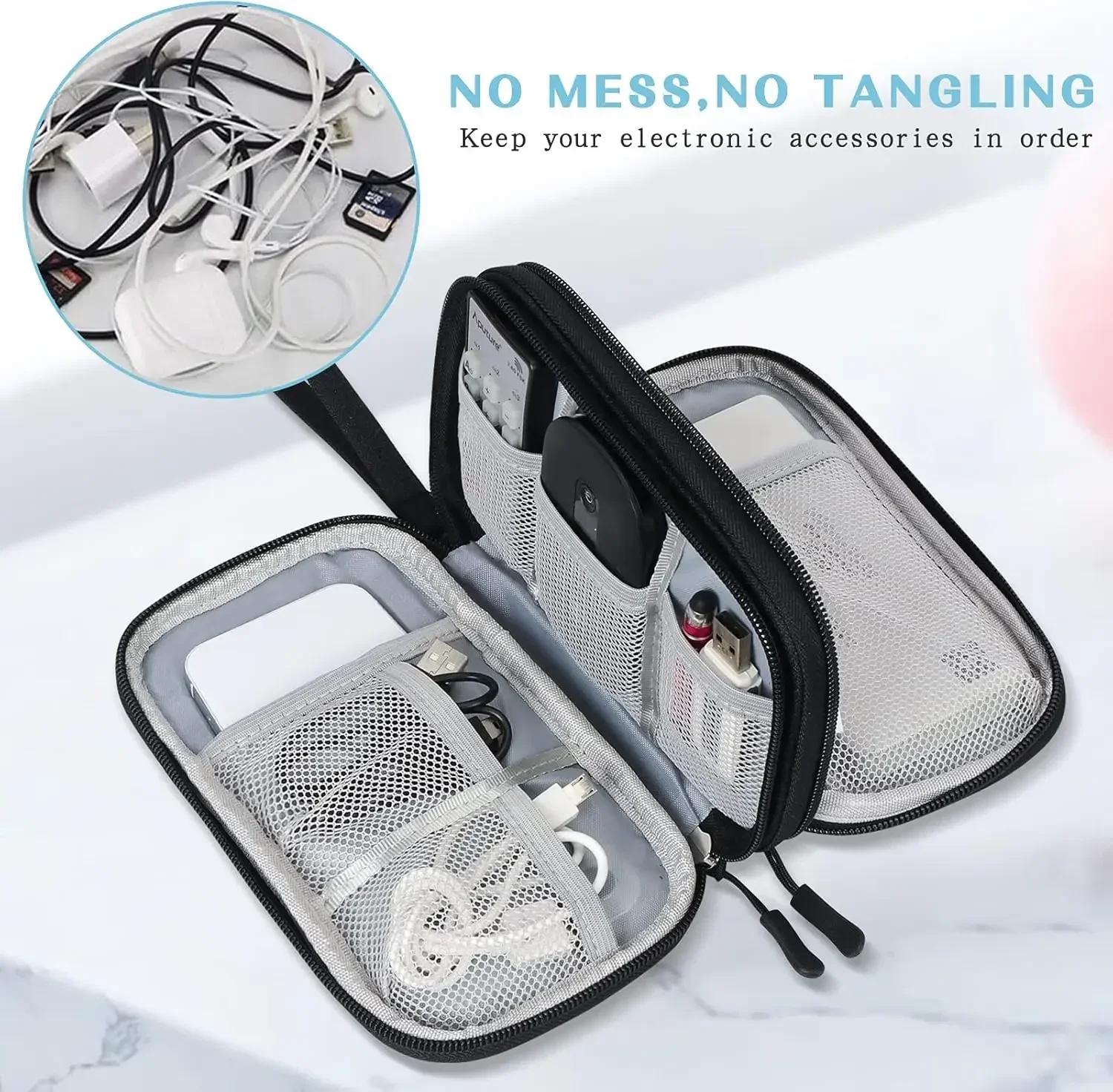 Travel Cable Bag Portable Digi - đánh giá và giá Tech Accessories Case