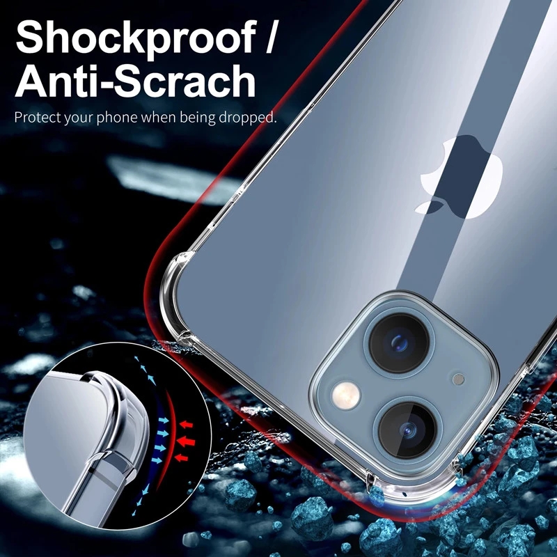 Shockproof Clear Phone Case Fo - đánh giá và giá Tech Accessories Apple