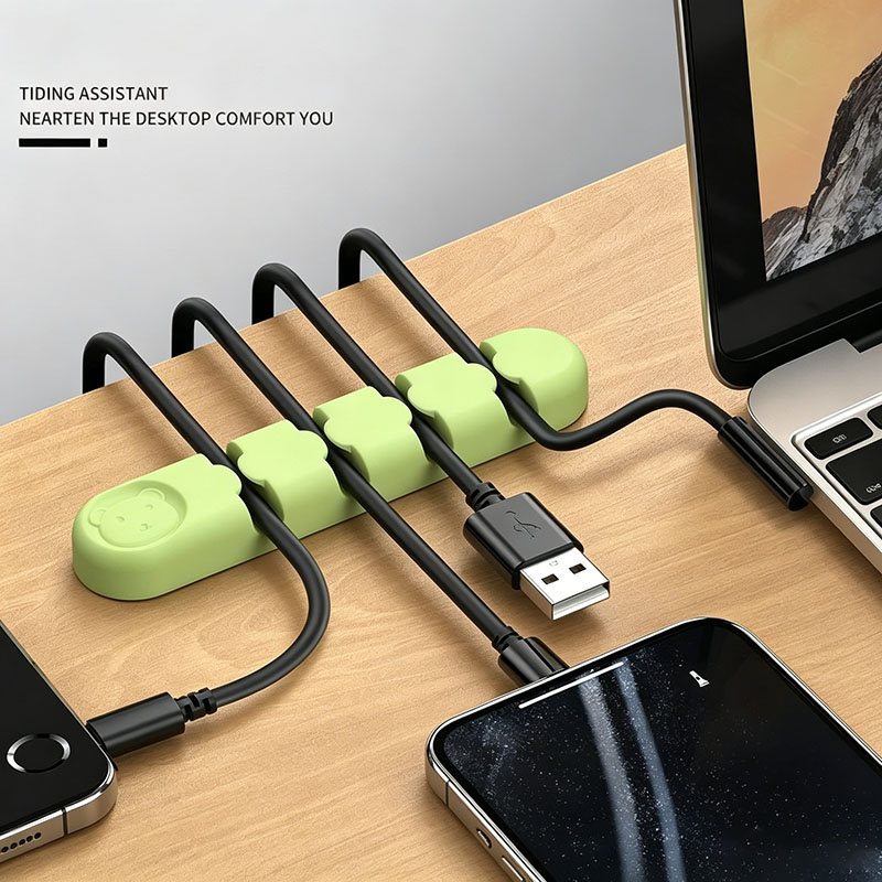 Silicone Cable Organizer Self  - đánh giá và giá Desk Cable Clip