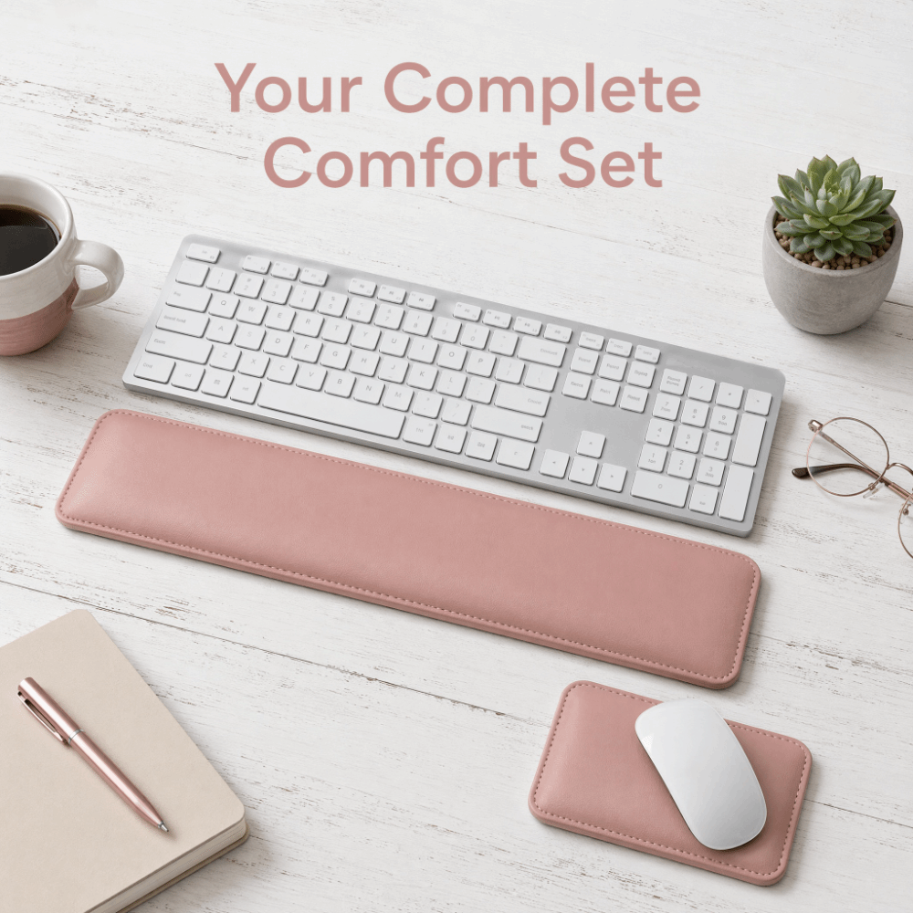 Portable Leather Mouse Pad Lar - đánh giá và giá Keyboard Wrist Pad Leather