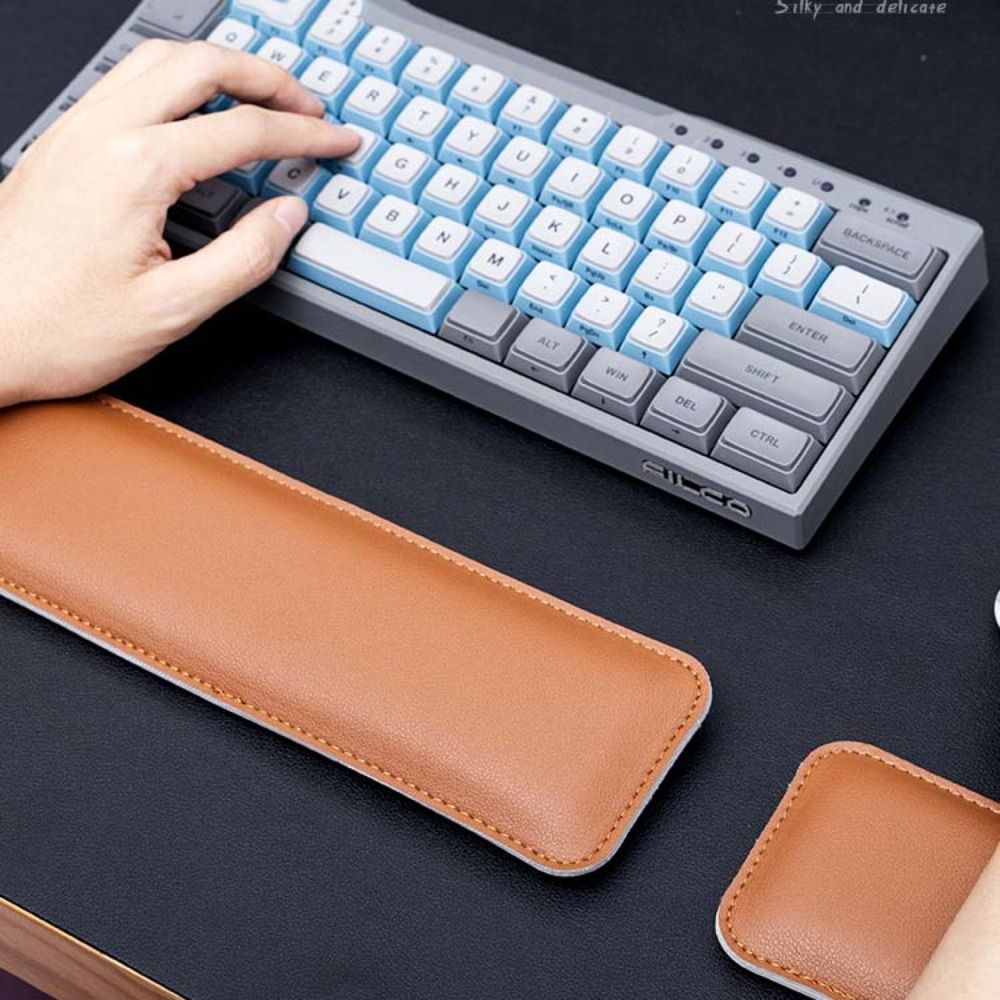 Portable Leather Mouse Pad Lar - đánh giá và giá Keyboard Wrist Pad Leather