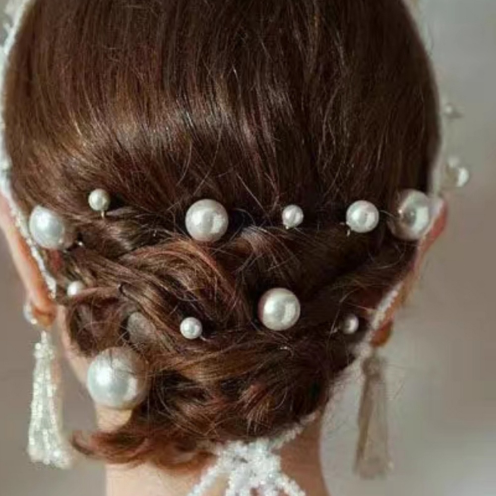Pearl Crystal Hair Pins Comb S - đánh giá và giá Tech Accessories For Women
