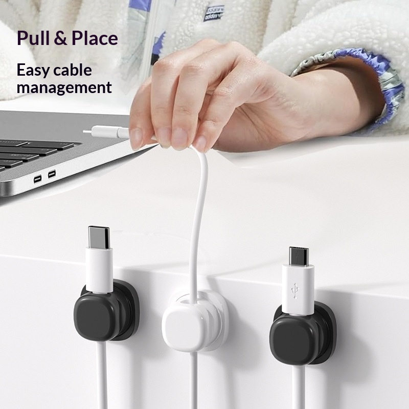6Pcs Multi Color Rotatable Cab - đánh giá và giá Desk Cable Clip