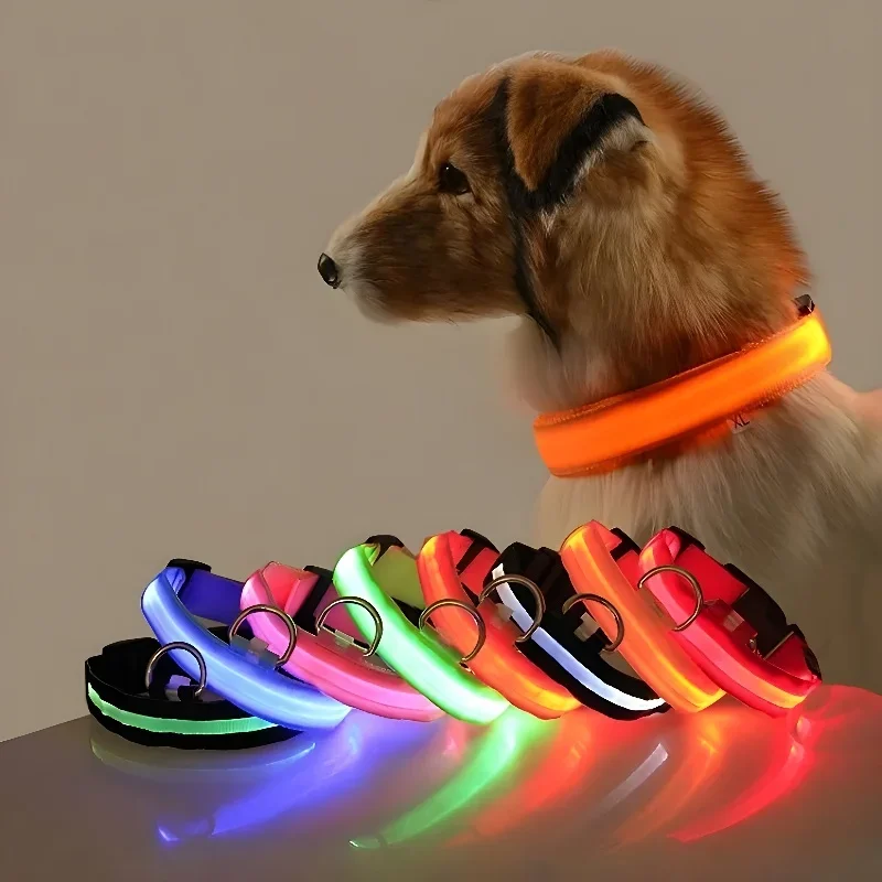Dog Collar Nylon LED Night Saf - đánh giá và giá Tech Dog Accessories