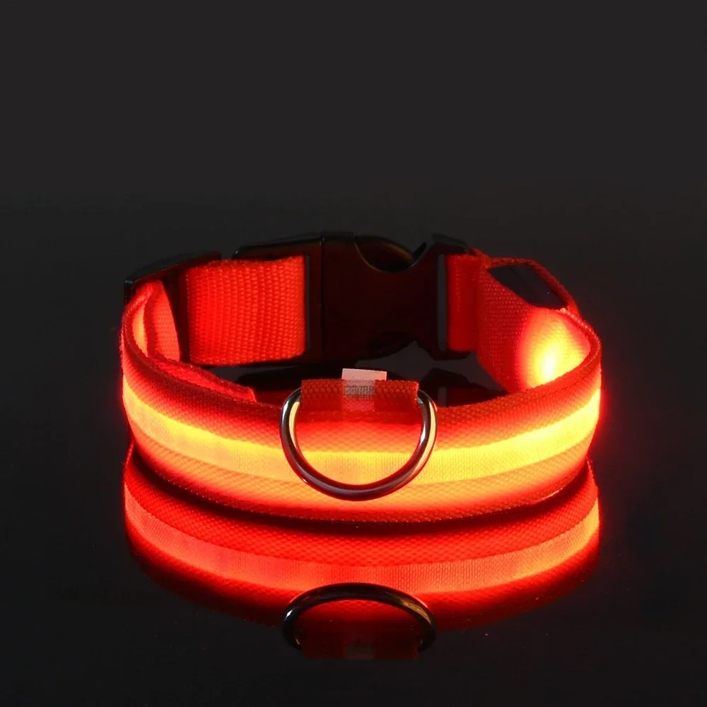 Dog Collar Nylon LED Night Saf - đánh giá và giá Tech Dog Accessories