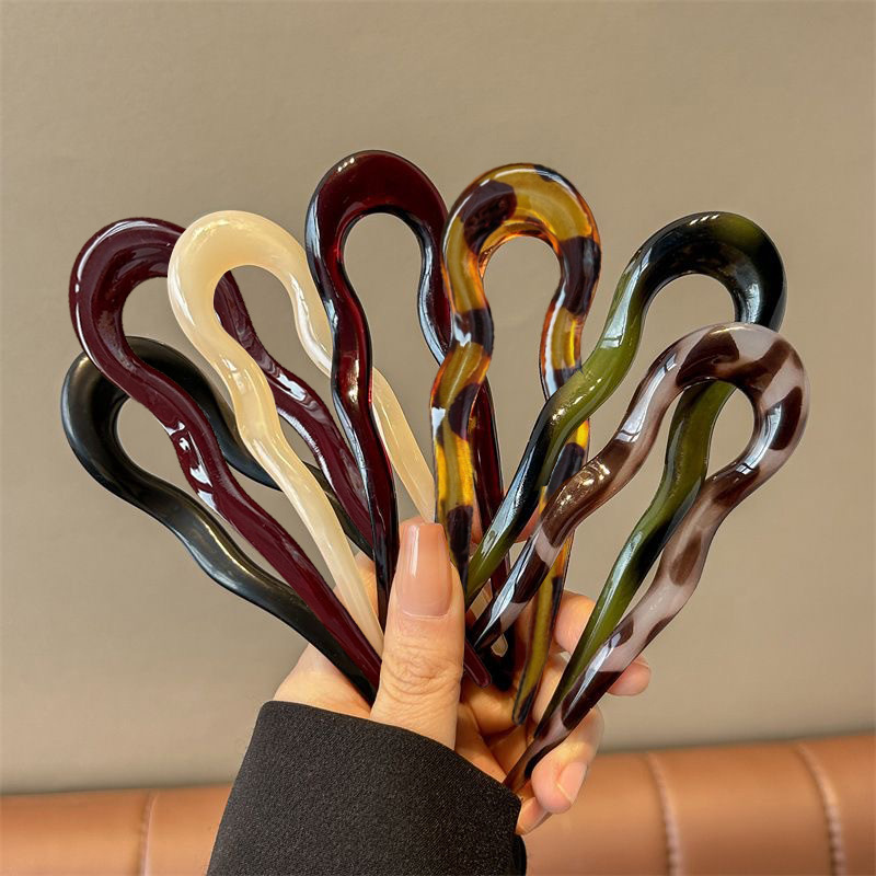 Elegant Acrylic U-shaped Hairp - đánh giá và giá Tech Accessories For Women