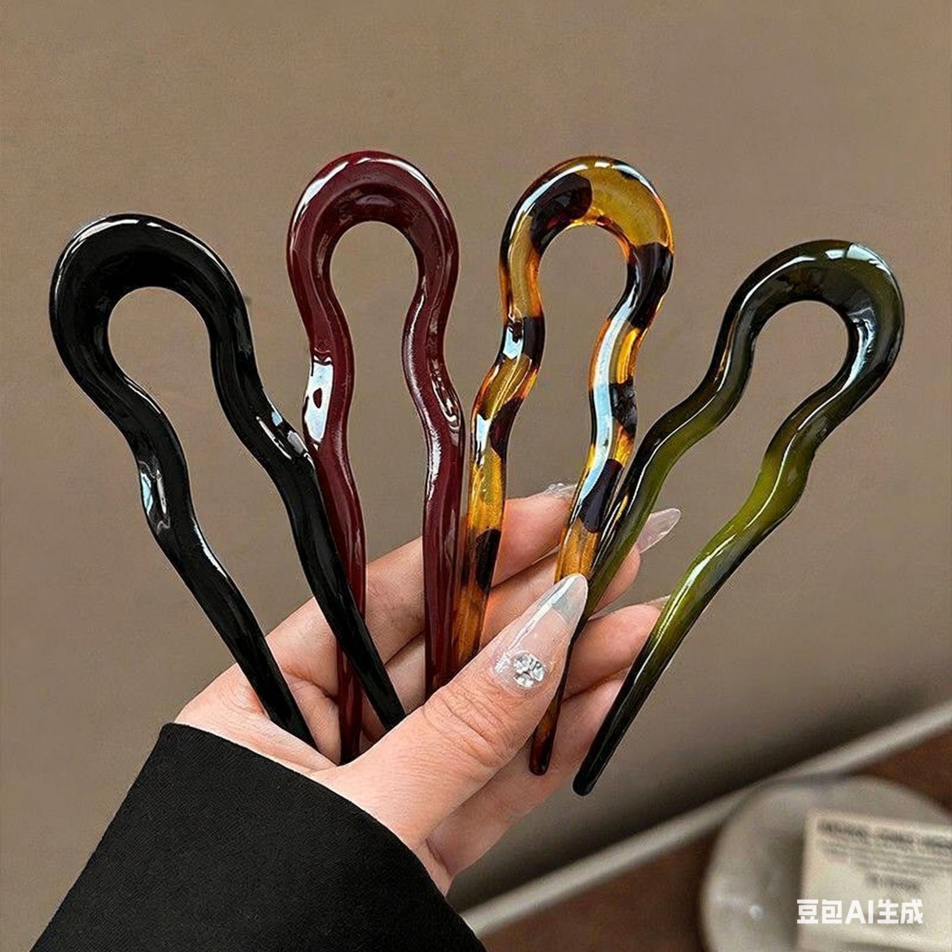 Elegant Acrylic U-shaped Hairp - đánh giá và giá Tech Accessories For Women