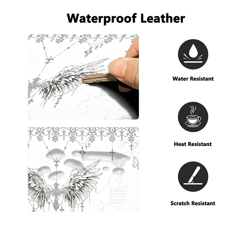 Leather Mousepad Black White A - đánh giá và giá Tech Accessories Desk