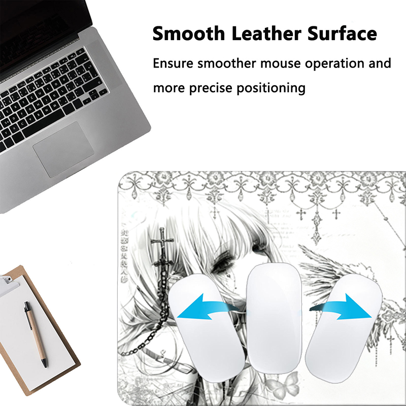 Leather Mousepad Black White A - đánh giá và giá Tech Accessories Desk