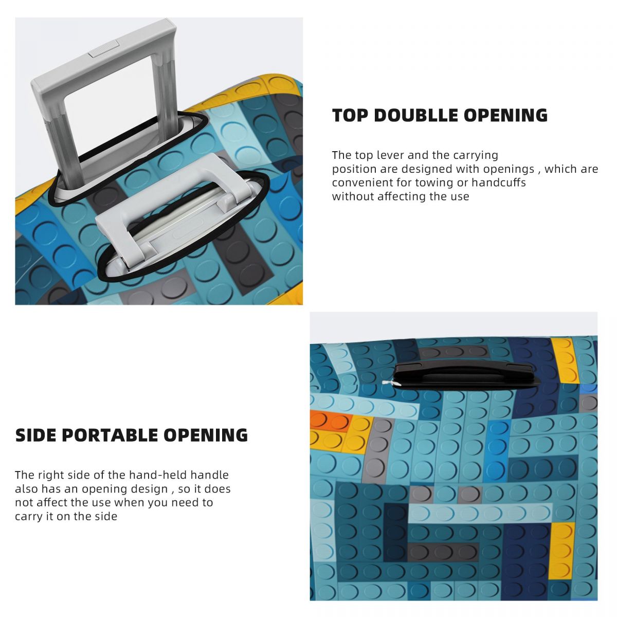 Blue Tech Pixel Building Block - đánh giá và giá Tech Accessories Travel Case